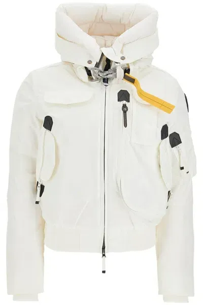 Parajumpers Gobi Bomber Jacket In Oxford Nylon In White