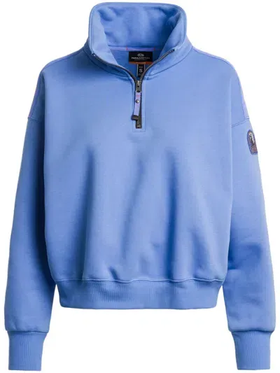 Parajumpers Logo-patch Sweatshirt In Blue