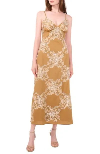 Parker The Meli Print Sleeveless Maxi Dress In Lark Brown