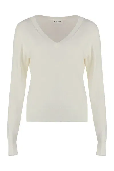 P.a.r.o.s.h Wool And Cashmere Sweater In Beige