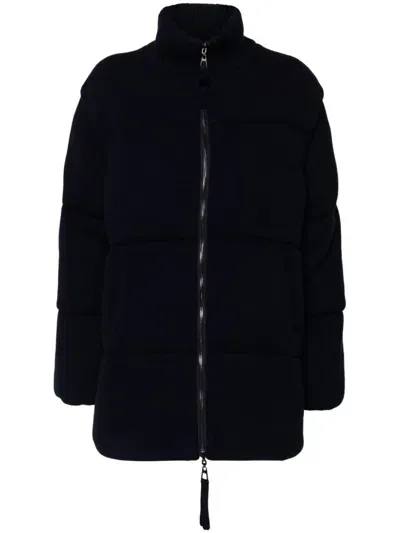 P.a.r.o.s.h Wool Puffer Coat In Blue