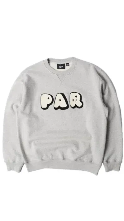 Parra Rounded Par Crew Neck Sweatshirt In Gray