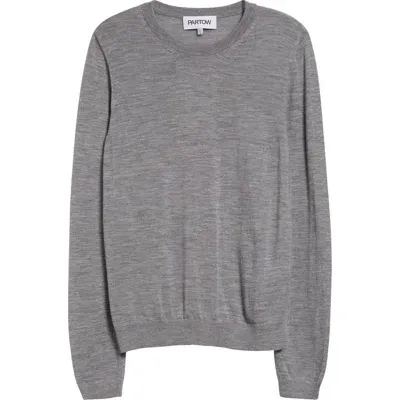 Partow Greta Virgin Wool Sweater In Asphalt