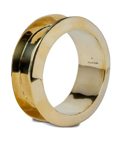 Parts Of Four 30mm Portal Polished Bangle In Gold