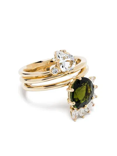 Pascale Monvoisin 18k Yellow Gold Sun No. 4 Tourmaline And Diamond Ring