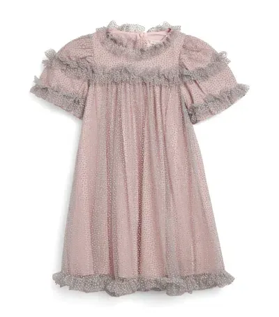 Patachou Kids' Frill-trim Dress In Pink