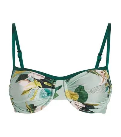 Patbo Magnolia Underwire Bikini Top In Green