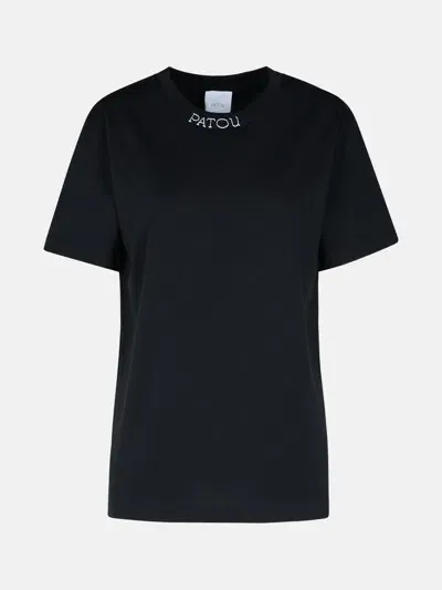 Patou Black Cotton T-shrt