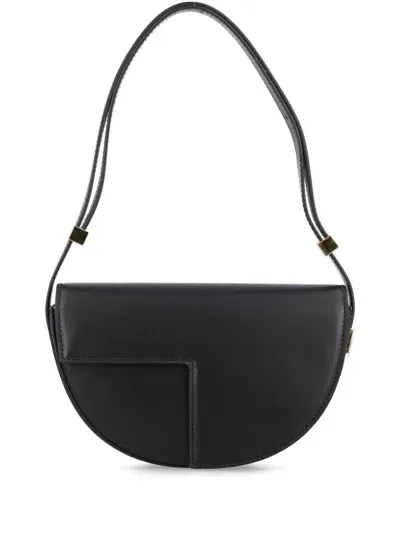 Patou Black Le Petit  Leather Shoulder Bag