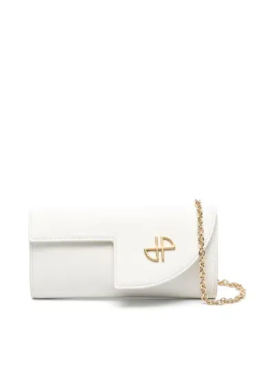 Patou Jp Clutch Bag In White