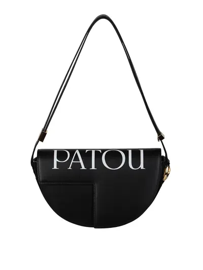 Patou Shoulder Bag With Print In Black