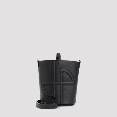 Patou Jp Bucket Bag In Black