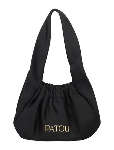 Patou Black Le Biscuit Top Handle Bag