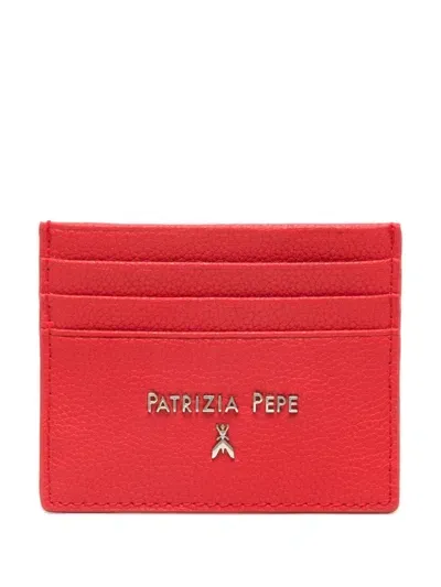 Patrizia Pepe Logo-lettering Card Holder In Red