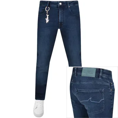 Paul &amp; Shark Paul And Shark Comfort Rivet Straight Denim Jeans In Blue