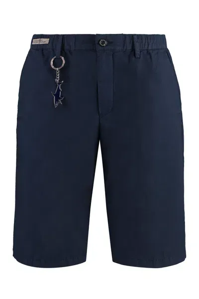 Paul&amp;shark Cotton Bermuda Shorts In Blue