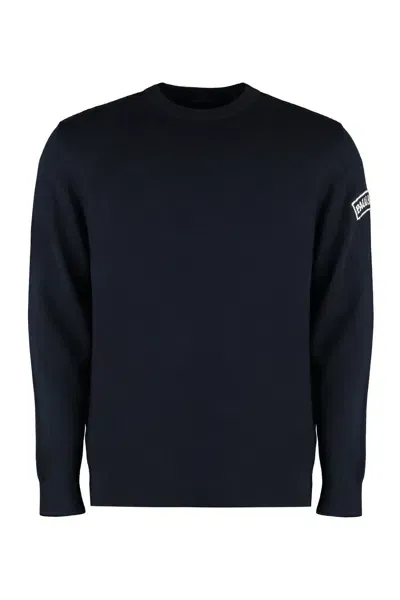 Paul&amp;shark Cotton Crew-neck Sweater In Blue