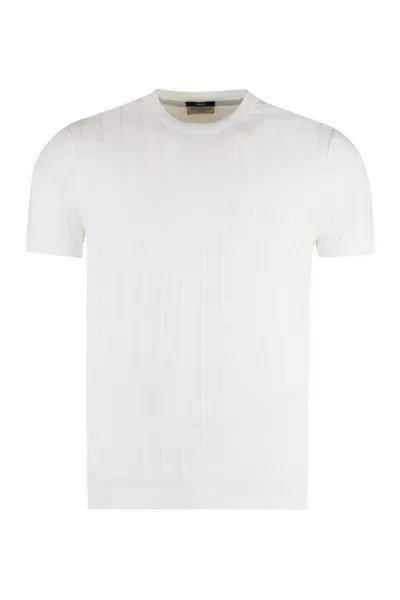 Paul & Shark Cotton Crew-neck T-shirt In White