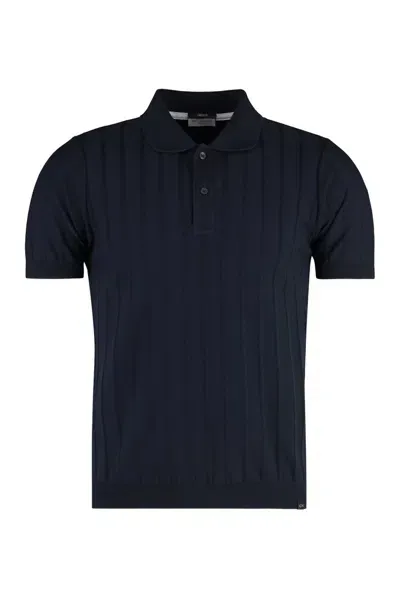 Paul & Shark Fresco Striped Polo Shirt In Blue