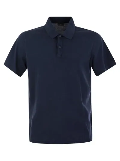 Paul & Shark Short Sleeved Polo Shirt In Blue