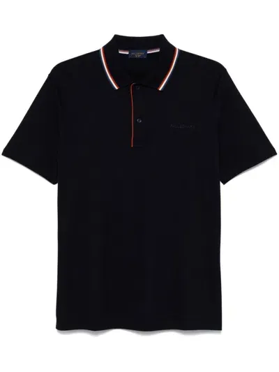 Paul & Shark Piqué Polo Shirt In Blue