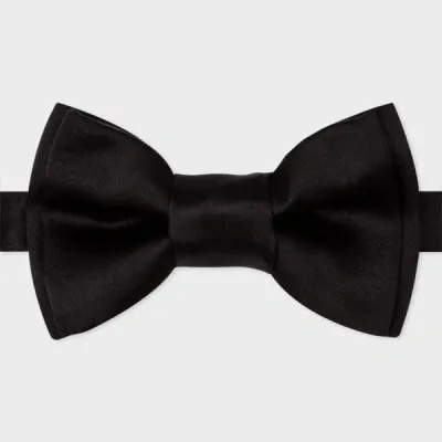 Paul Smith Black Pre-tied Silk Bow Tie