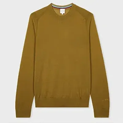 Paul Smith Dark Mustard Merino Wool Sweater Yellow