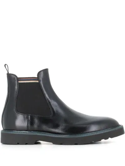 Paul Smith Argo Leather Chelsea Boots In Black