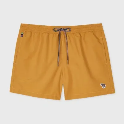 Paul Smith Mustard Zebra Logo Swim Shorts Yellow