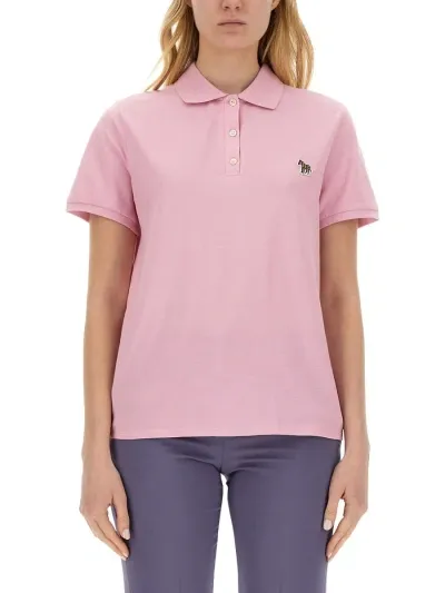 Paul Smith Zebra Polo. In Nude & Neutrals