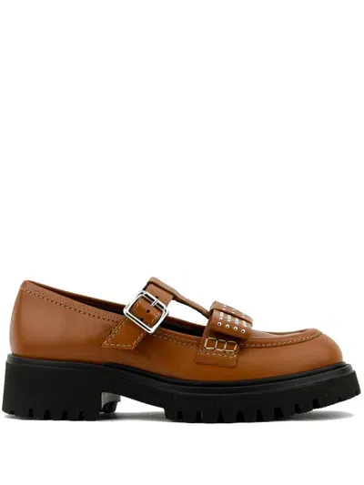 Paul Warmer London Loafers In Brown