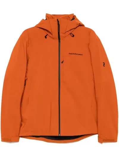 Peak Performance Maroon Jacket In Orange