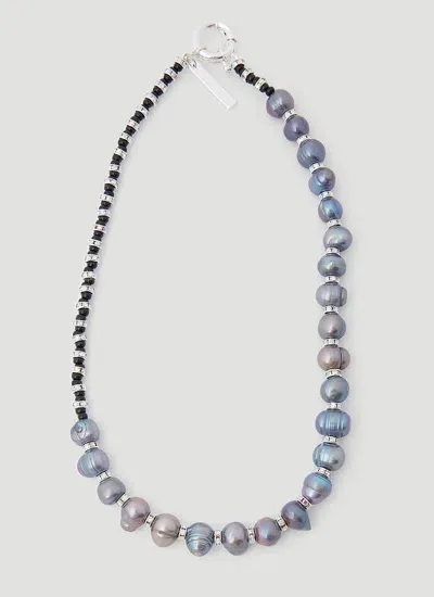 Pearl Octopuss.y Noir Pearl Necklace In Purple