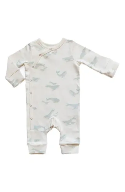 Pehr Babies' Follow Me Whale Print Organic Cotton Romper