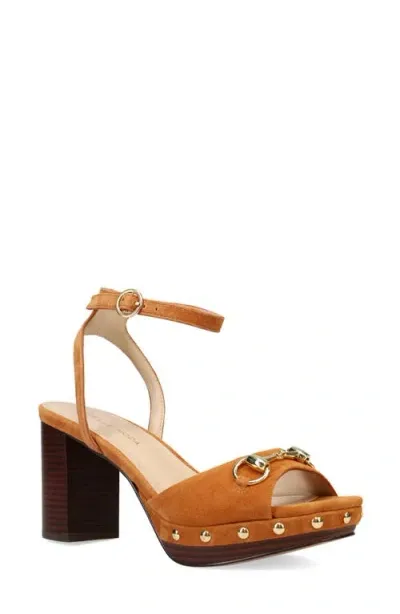 Pelle Moda Anara Platform Sandal In Cognac