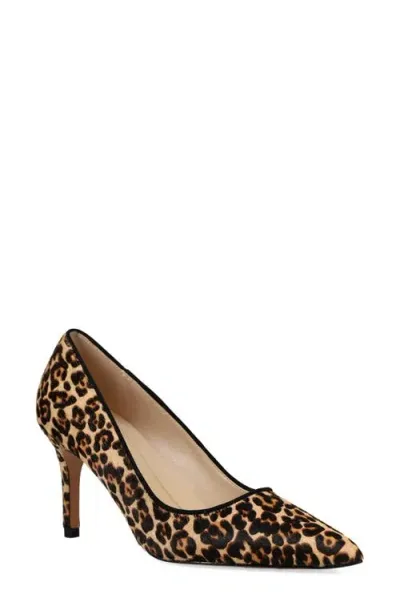 Pelle Moda Lizel 2 Pointed Toe Pump In Black/tan