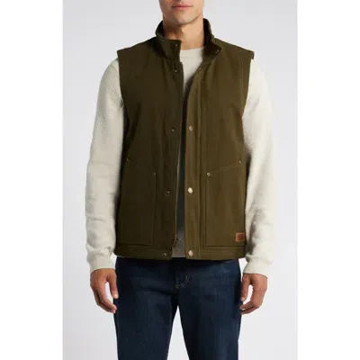 Pendleton Pine Grove Canvas Vest In Dark Olive