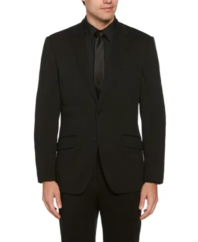 Perry Ellis Men's Slim Fit Neat Knit Suit Jacket In Black