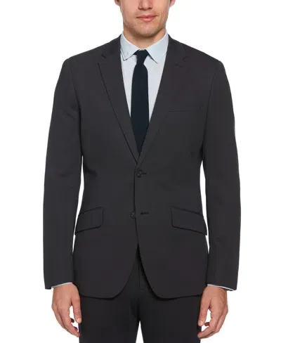 Perry Ellis Men's Slim Fit Pindot Stretch Knit Suit Jacket In Dark Sapphire,blue