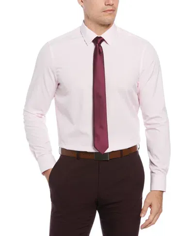 Perry Ellis Men's Slim Fit Total Stretch Performance Dress Shirt Pants In Pink