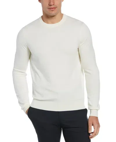 Perry Ellis Men's Tech Knit Pullover Sweater In Cream,white