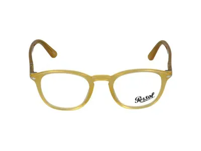 Persol Square Frame Glasses In Yellow