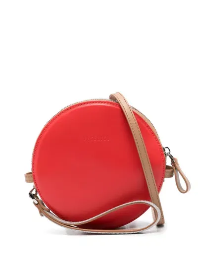 Peserico Leather Clutch Bag In Red