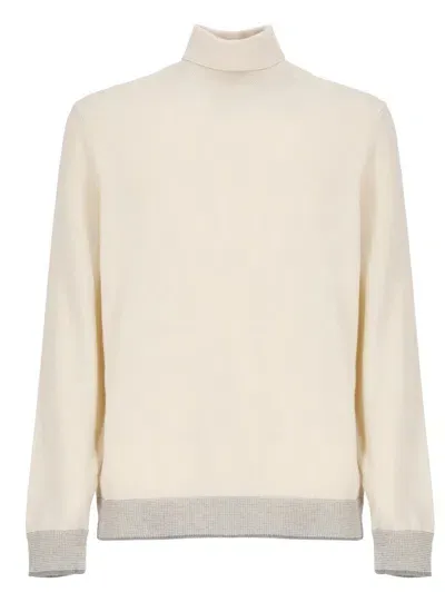 Peserico Wool Sweater In Neutrals