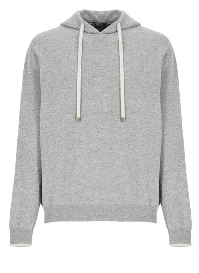 Peserico Wool Sweater In Grey