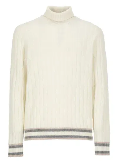 Peserico Wool Sweater In White