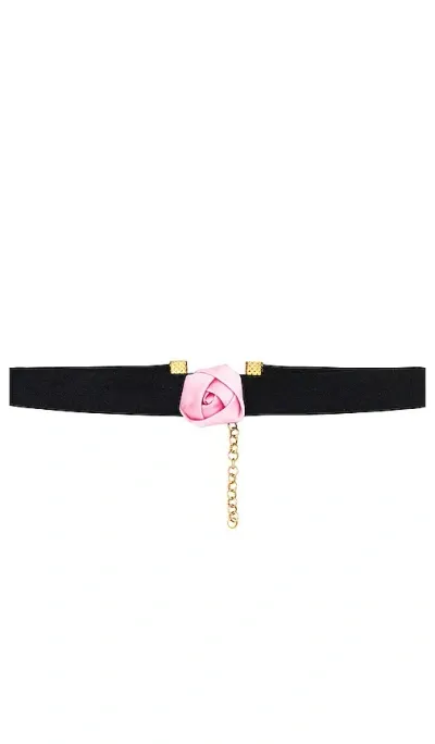 Petit Moments Choker Mini Rosette In Black