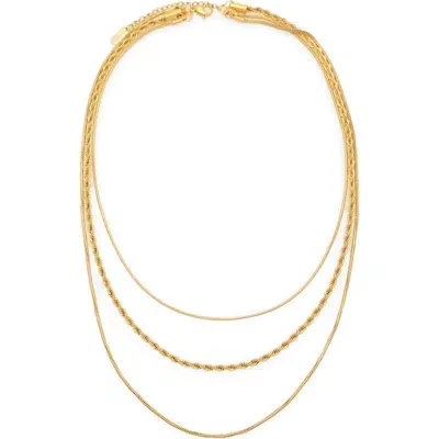 Petit Moments Misa Layered Necklace In Gold