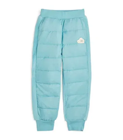 Petite Revery Kids' Fleece Padded Trousers In Blue