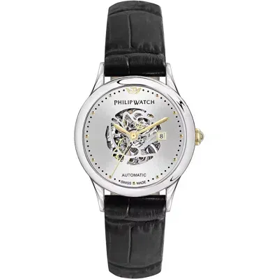 Philip Watch Mod. Marilyn Automatic Skeleton- Swiss Made ***special Price*** In Black